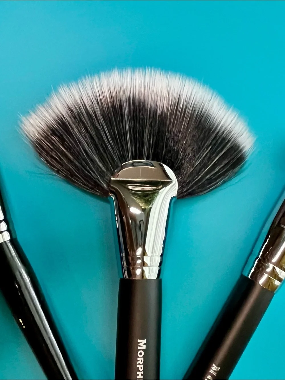 Morphe M495 Duo Fan+M6 Flat Buffer+E16 Contour Vegan Brushes New, Never Used